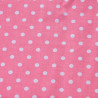 Batiste corail fluo ? pois blanc