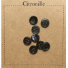 Boutons nacre gris foncé