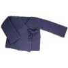 veste croisée au point mousse