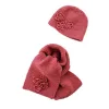 bonnet et écharpe au point mousse