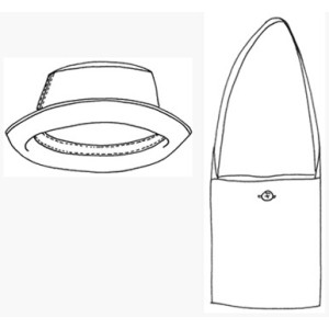 Le chapeau et le sac d'Honorine