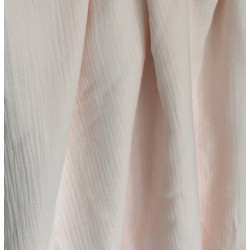 Organic cotton double gauze nude pink