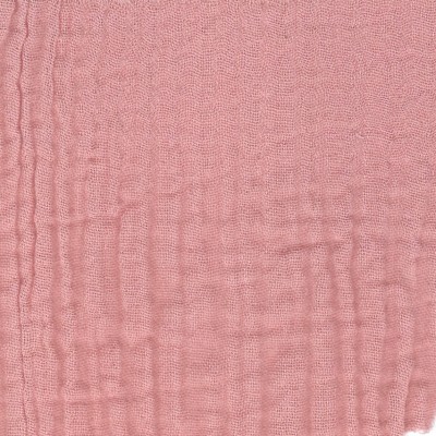 Double gaze de coton organique rose pétale