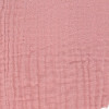 Organic cotton double gauze petal pink