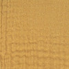 Double gaze de coton organique jaune safran