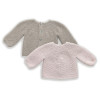 Cardigan or jumper with rounded yoke to download