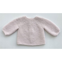 Cardigan or jumper with rounded yoke to download