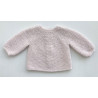 Cardigan or jumper with rounded yoke to download