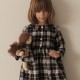 Lin tartan noir et blanc