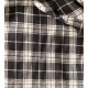 Lin tartan noir et blanc