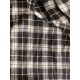 Lin tartan noir et blanc
