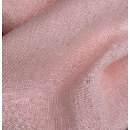 Lin lavé léger rose pêche