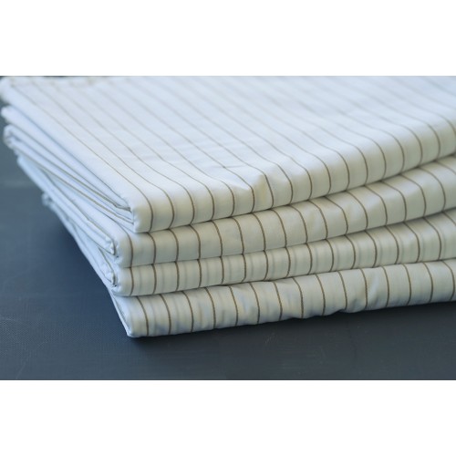 coupon of batiste with cinnamon stripes