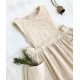Poplin in organic cotton sand