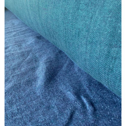 lin épais double face denim et canard