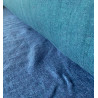 Coupon of 0m80 of dark grey double-sided checked linen