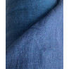 Coupon of 0m80 of dark grey double-sided checked linen