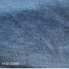 Coupon of 0m80 of dark grey double-sided checked linen