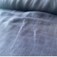 linen double gauze in light blue check