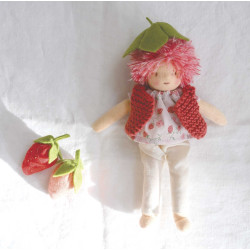 Mini fraise  pour mini poupée Happy to see you