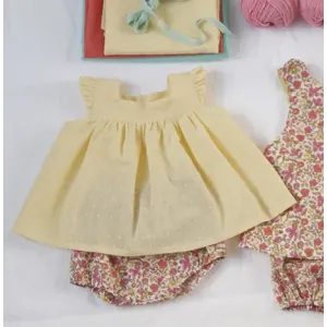 Patron de couture Citronille : haut à volants Apolline pour bébé à télécharger