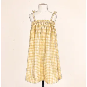 Patron Citronille de robe à bretelles nouées pour enfant de 2 à 12 ans offert