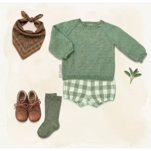 Fiche tricot Citronille : pull-over en coton pour bébé