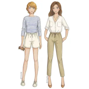 Sewing pattern Citronille : Sirius pants or short for woman