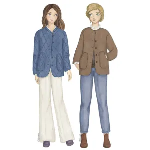 Sewing pattern Citronille :  Zenobie, jacket with optional collar, quilted or unquilted