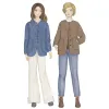 Patron couture Citronille à télécharger : Zénobie, veste avec col en option, matelassée ou non