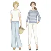Sewing pattern Citronille : sailor top with long or short sleeves