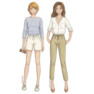 Sewing pattern Citronille : Sirius pants or short for woman