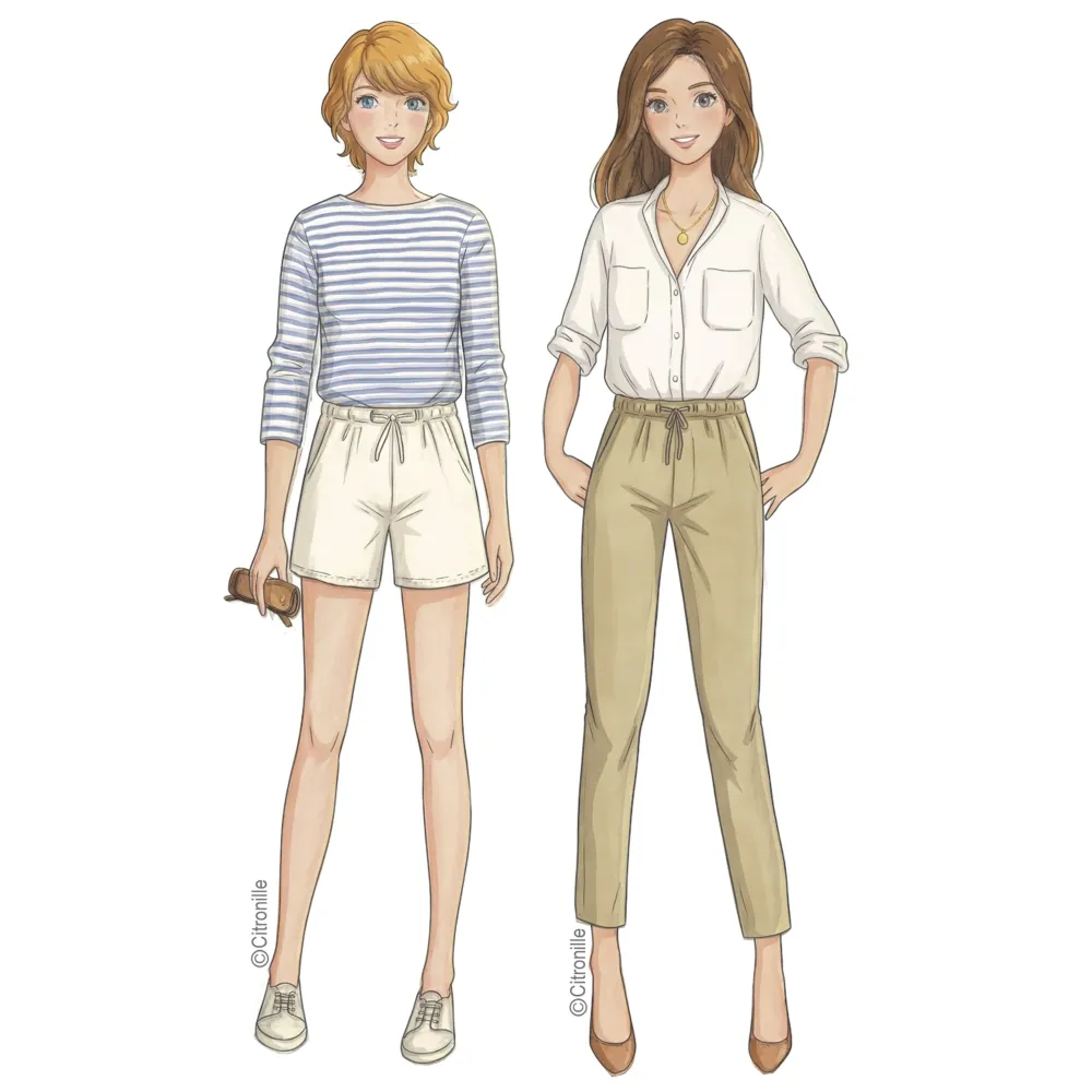 Sewing pattern Citronille : Sirius pants or short for woman