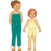 Citronille sewing pattern to download for children jumpsuit with ties on shoulders