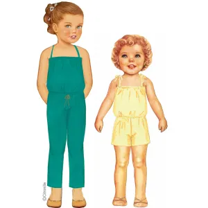 Patron couture pour enfant Citronille combi à bretelles Tabatha
