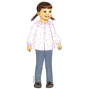Citronille patron couture pour enfants blouse raglan Odette col claudine