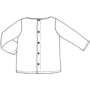 Sewing pattern Citronille : tunic with ruffles In?s