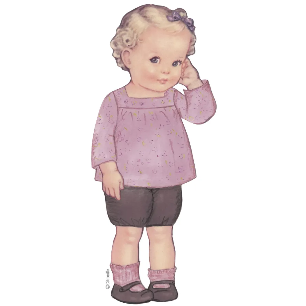 sewing pattern for babies Citronille tunic with squared neckline