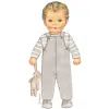 Citronille sewing pattern for babies Basile dungarees that can be made in a long or short style