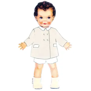 patron couture pour bébés Citronille manteau à double boutonnage Félix