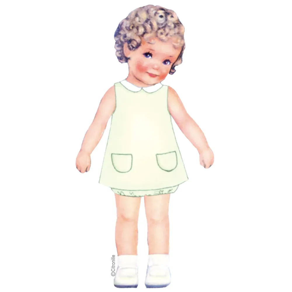Citronille sewing pattern for babies: Pimprenelle dress and puffed trousers