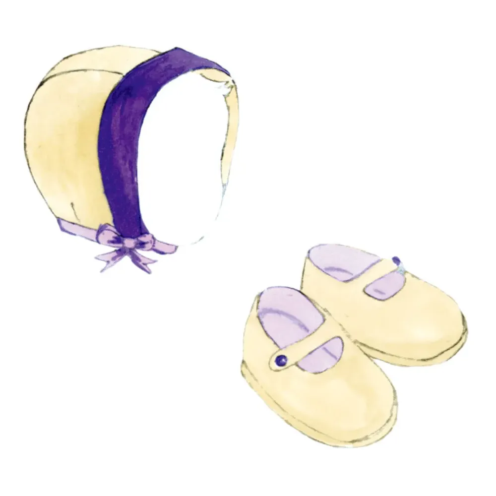 Citronille babies sewing pattern: Liselotte booties and bonnet