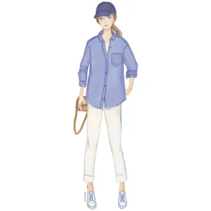 sewing pattern for women Citronille James oversized shirt style boyfriend