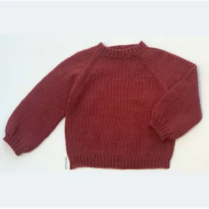 patron tricot pour enfant citronille pull-over ras du cou en coton Scarlett de Fonty