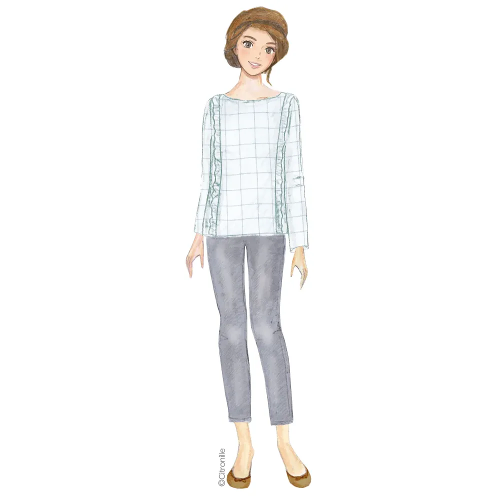 Sewing pattern Citronille : tunic with ruffles Ines