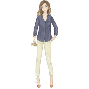 sewing pattern PDF to download Citronille shirt long sleeves