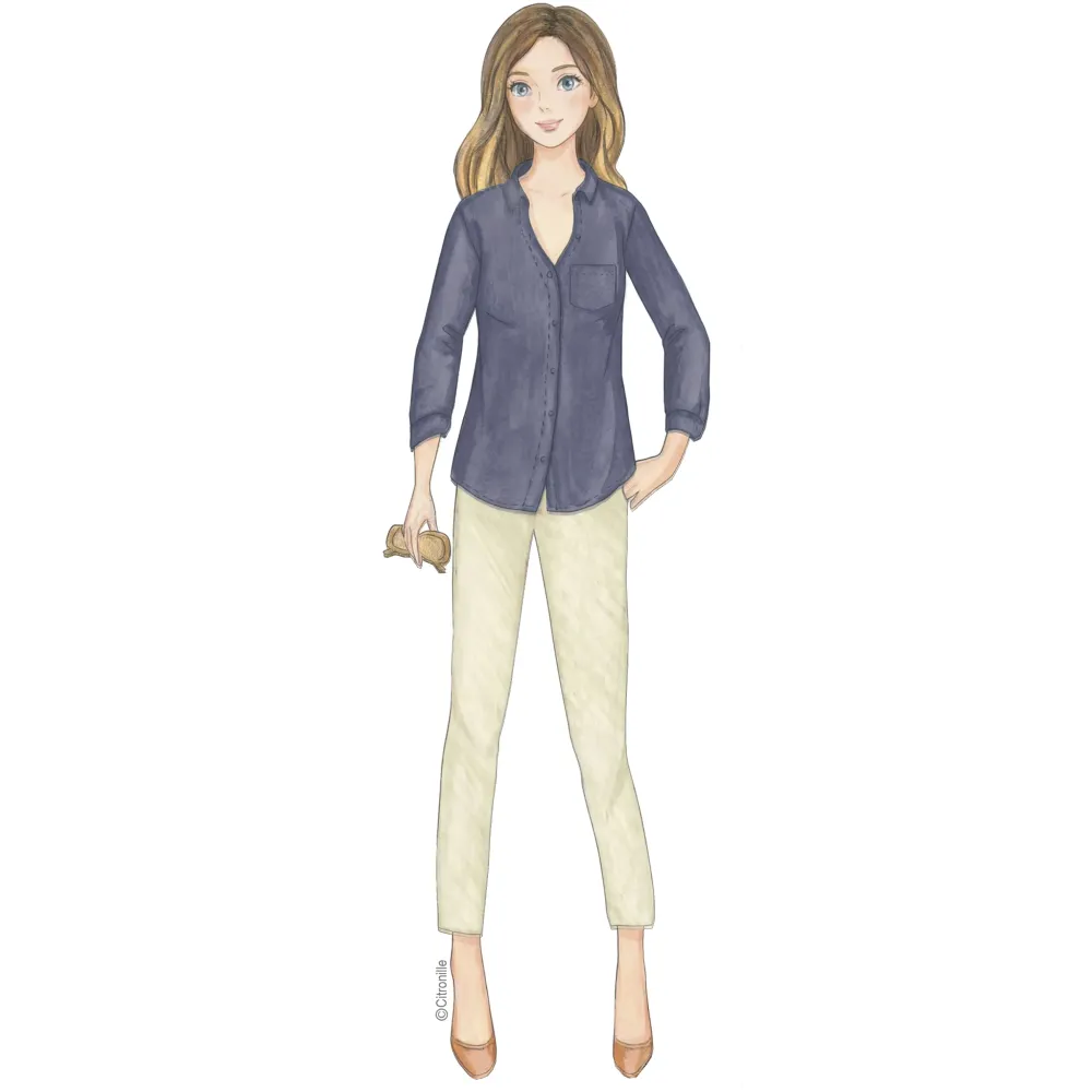 sewing pattern PDF to download Citronille shirt long sleeves