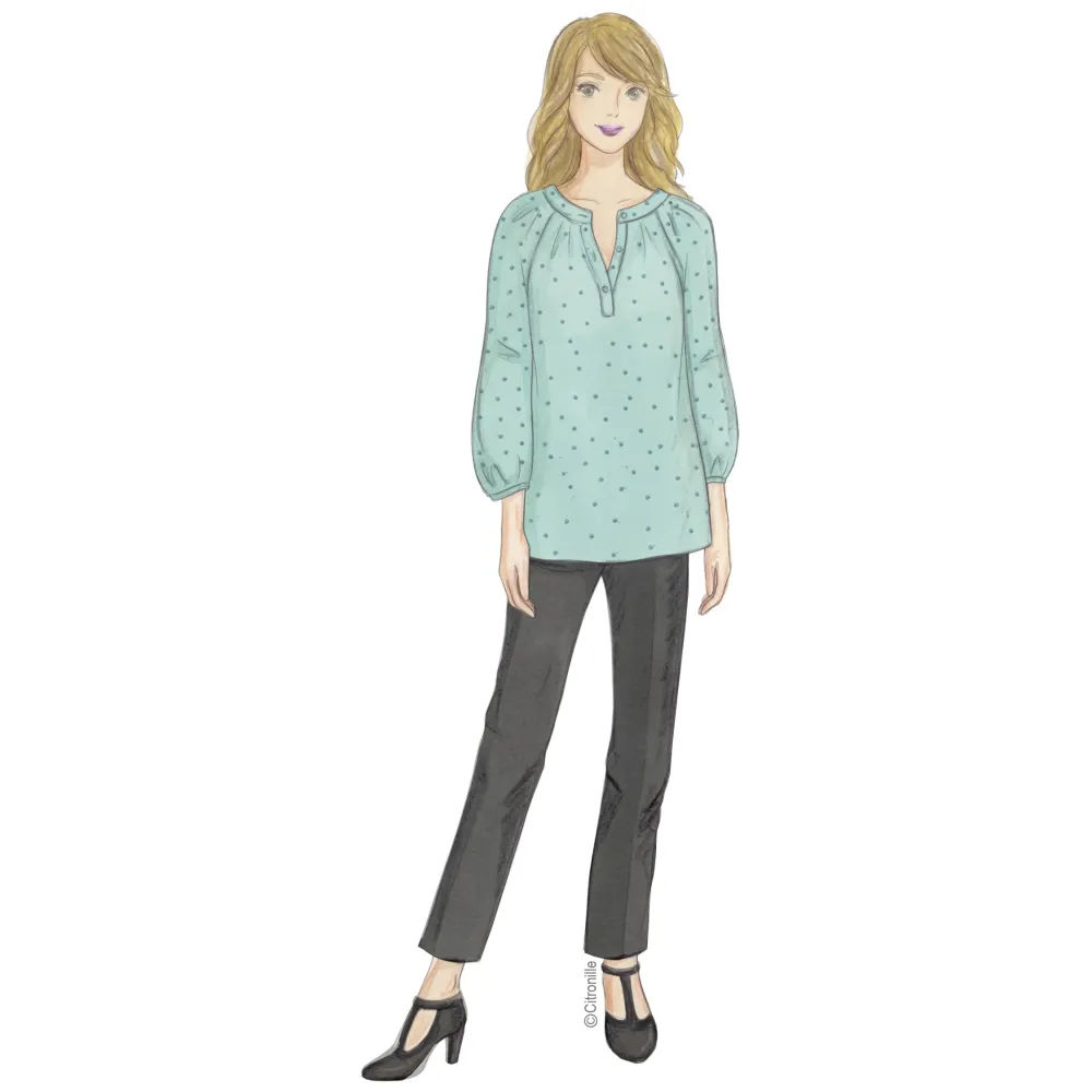 sewing pattern for woman Citronille blouse Gretel