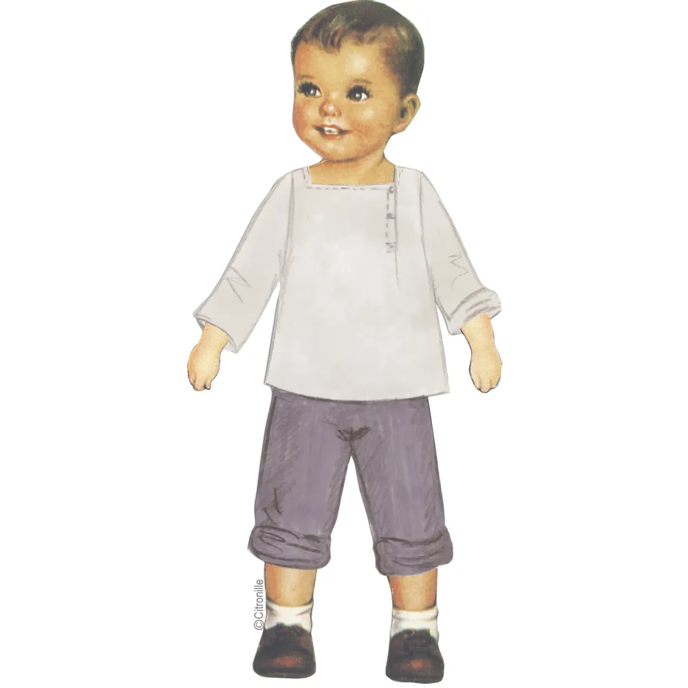 Citronille children's sewing pattern: Constantin shirt