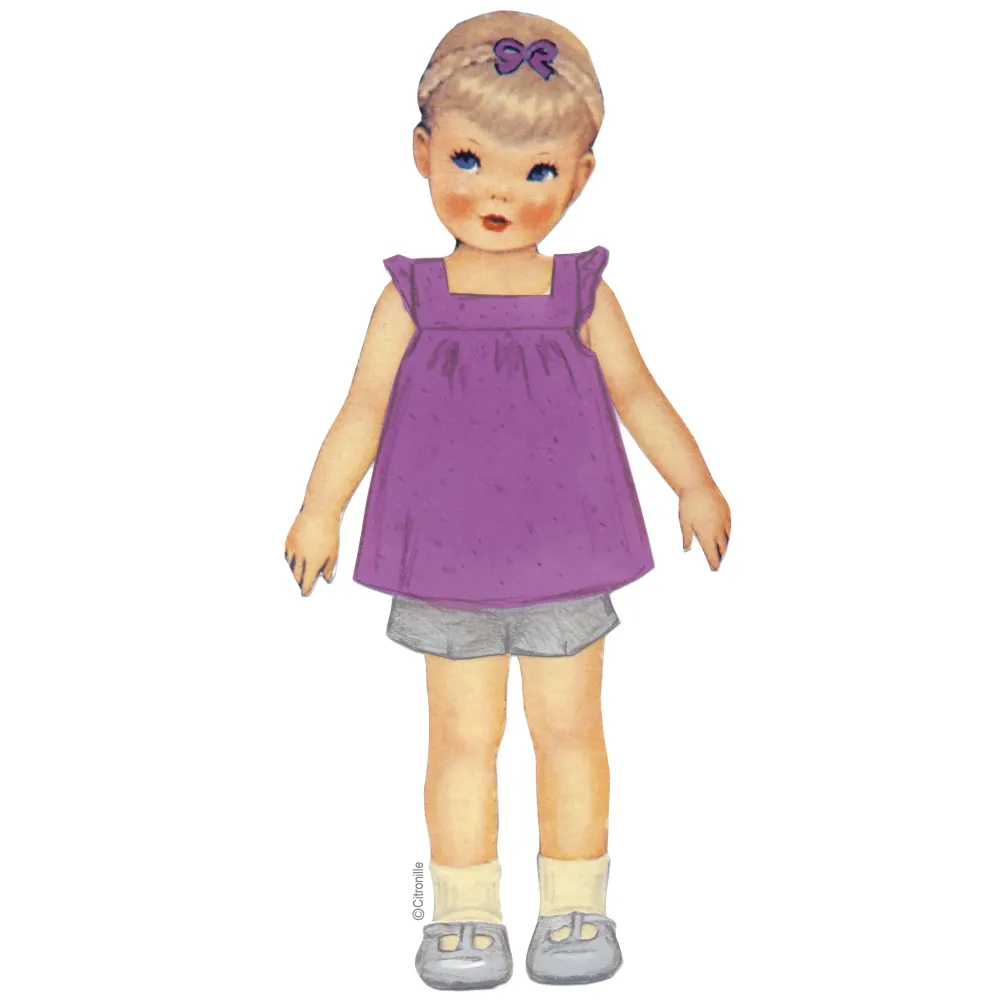 Citronille children's sewing pattern: Apolline ruffled top